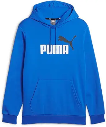 PUMA Mens Essentials 2 Col Logo Hoodie Casual Outerwear Casual Drawstring - Blue - Size XL