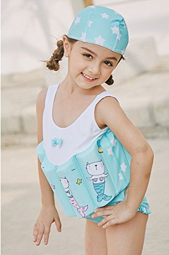 Gogokids Girls Float Suit Kids One-Piece Floating Swimsuit Sleeveless Buoyancy Swimwear #TOP1