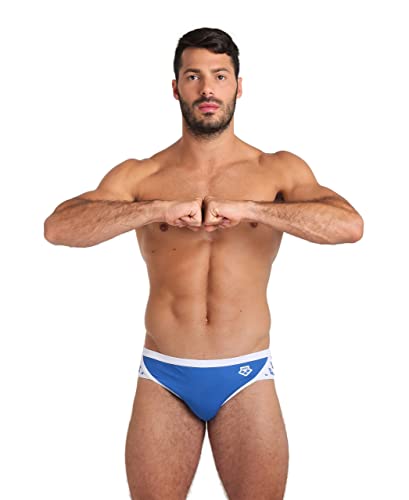 Image of ARENA Men's Icons Solid Swim Briefs Professional Training Swimsuit Sports Trunk