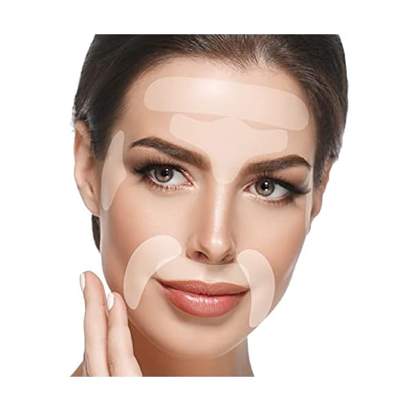 BLUMBODY Face & Forehead Wrinkle Patches - Anti Wrinkle Facial Patches to Smooth Eye, Mouth, Forehead Wrinkles - Non-Silicone Face Tape for Fine Wrinkles between Eyes & Face - Patches (30 day supply)