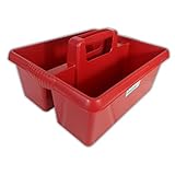 cubeta limpieza protesis dentales Wham Colourful Plastic Handy Kitchen Cleaning Tool Utility Caddy Storage Tidy (Chilli Red)