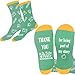 VZXMKA Teacher Gifts for Women - Teacher Appreciation Gifts,End of Year Teachers Graduation Thank You Retirement Christmas Birthday Personalized Cool Summer Valentines Day Ideas Teachers Green Socks