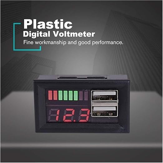 SP Electron 12V DC Digital Voltmeter Voltage Battery Panel Meter with - Image 5