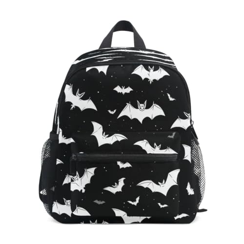 Sac à dos tout-petit chauves-souris blanches pour soulager le dos de l'enfant