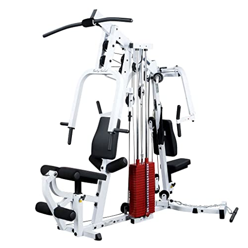 Body-Solid (EXM2500RSTK) Multi-Station Home Gym Machine, Arm & Leg Strength Training Functional Exercise Workout Station, 210lbs. Weight Stack Without Leg Press