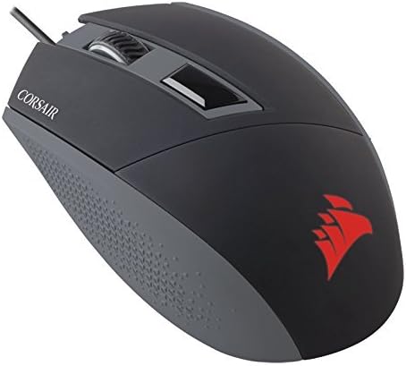 Corsair KATAR Gaming Mouse, Optical 8000 DPI, Backlit Red.