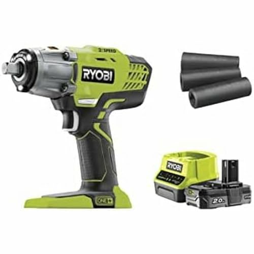 RYOBI Boulonneuse à chocs 18V One+ - batterie LithiumPlus 2.0Ah - chargeur R18IW3-120S