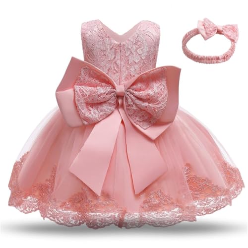 Image of NNJXD Girls' Tulle Flower Princess Wedding Dress for Toddler and Baby Girl