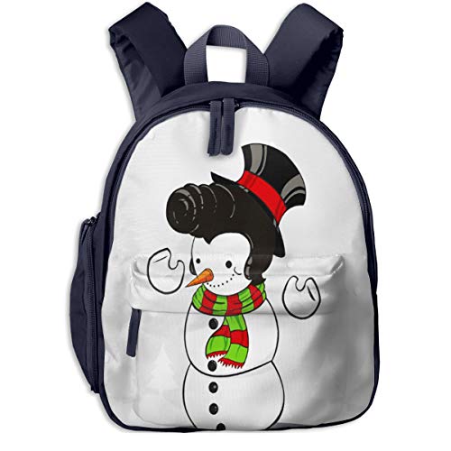 Preisvergleich Produktbild Kinderrucksack Haar Schneemann lächelnd glücklich Babyrucksack Süßer Schultasche für Kinder 2-5 Jahre