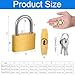 YBEATY 5 Pcs Mini Keyed Padlock Key Locks Small Solid Brass Locks with Keys for Luggage Toolbox Sheds Storage Unit Gym Warehouse Gate Lockers Padlocks Locker Room (20-25-30 mm)