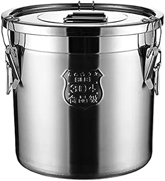 SUS304 Stainless Rice Stocker, Large Capacity, Sealed Type, 11.0 lbs 5 kg, Rice Storage Container, Keeps Freshness, Insect Proof, Moisture-Proof, Lightweight, Convenient to Clean, Stylish, Kitchen