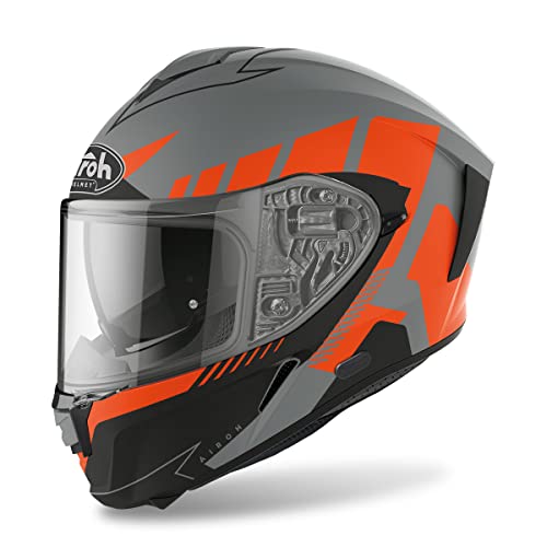 Airoh Motorcycle Helmet Spark Rise Orange Matt L