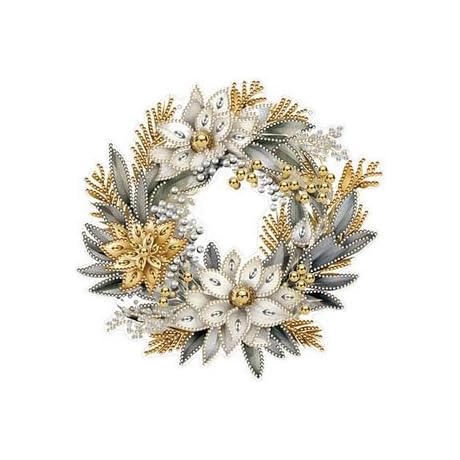 Syntego 5D DIY Christmas Wreath Kit: Create a Sparkling Seasonal Decoration