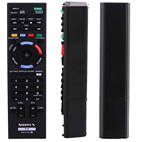 Angrox RM-YD103 RM YD103 Universal TV Remote Control Replacement For Bravia SONY TV Remote HDTV LCD LED 3D Smart Television