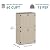 YITAHOME 60 cu ft Tall Outdoor Storage Shed w/o Shelf, Resin Vertical Outdoor Storage Shed, Large Waterproof Storage Cabinet for Garage, Poolside, and Garden (Khaki + Black)