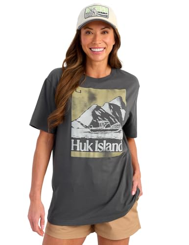 T-Shirt de pêche pour femme HUK haut manches courtes anti-UV
