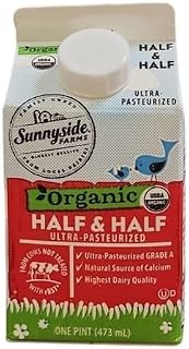 Sunnyside Farms, Organic Half And Half, 16 Ounce
