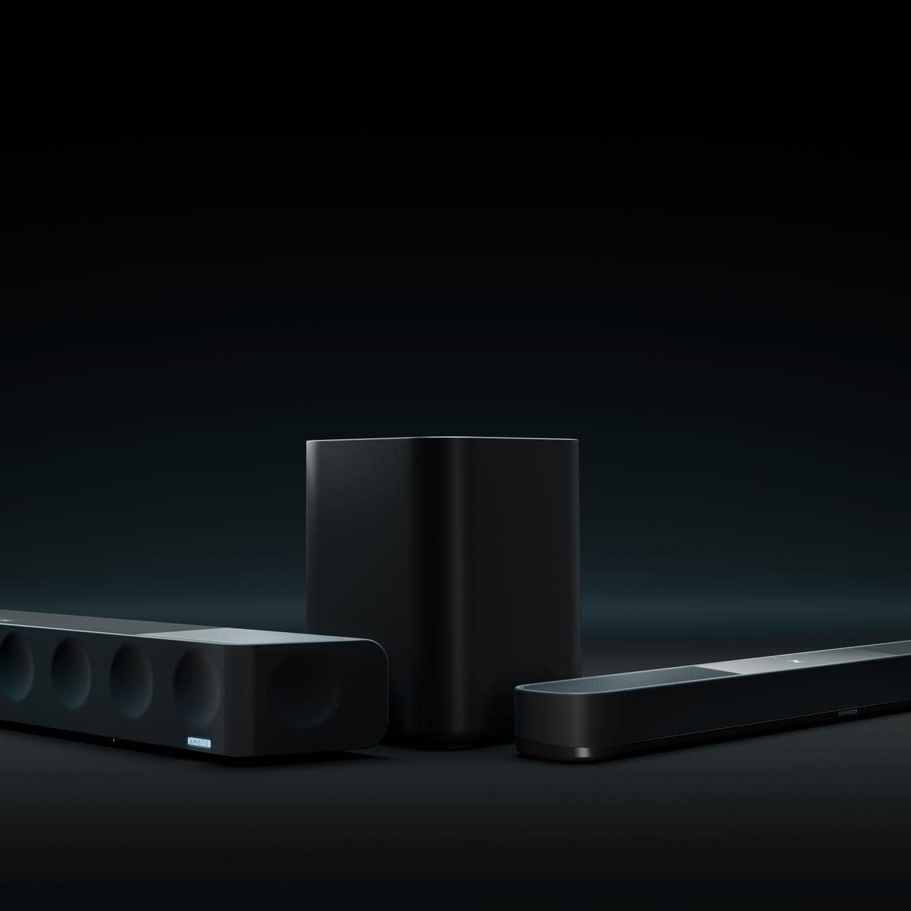 Sennheiser AMBEO Subwoofer for TV and Music with Immersive 3D Surround Sound a Thundering Deep Bass Down to 27 Hz - 8'' Woofer with 350W Class D Amplifier - Black