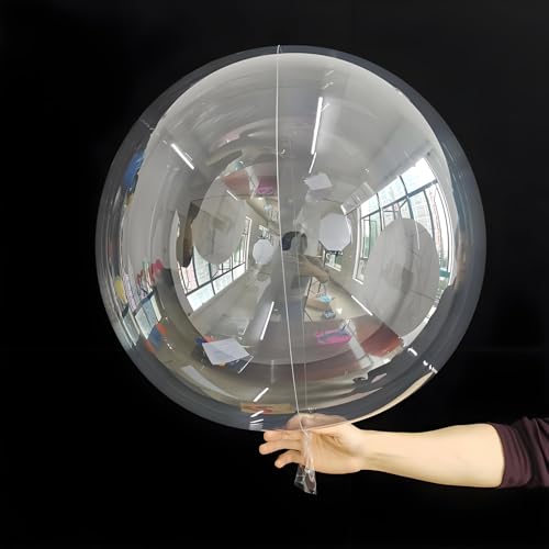 Bobo Balloons 25 Packs, 24 Inch Helium Style Transparent Bubble Bobo Balloons for LED Light Up Balloon, Gifts for Christmas,Wedding,Birthday Party Decorations (LED String Not Included) (25 PCS) by Uzergifts - Used condition - US$8.84