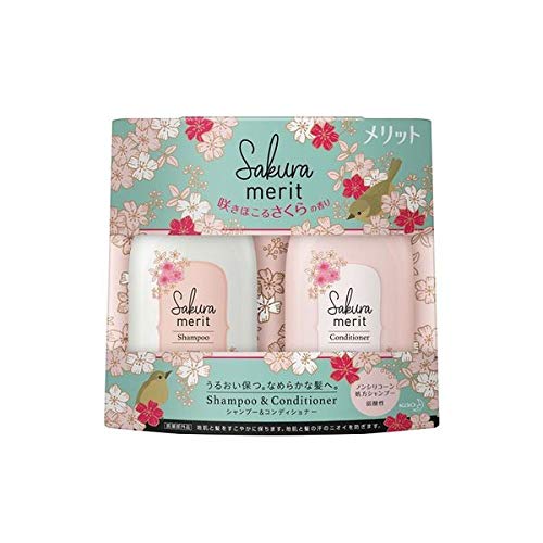 Amazon | メリット シャンプー＆コンディショナー（各480ml）ポンプ