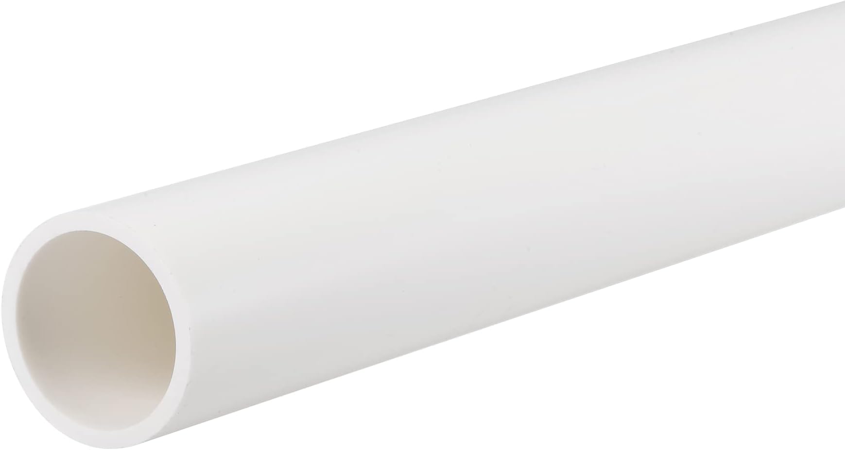 MECCANIXITY PVC Rigid Round Pipe 21mm ID 25mm OD 650mm White High Impact for Water Pipe,Crafts,Cable Sleeve