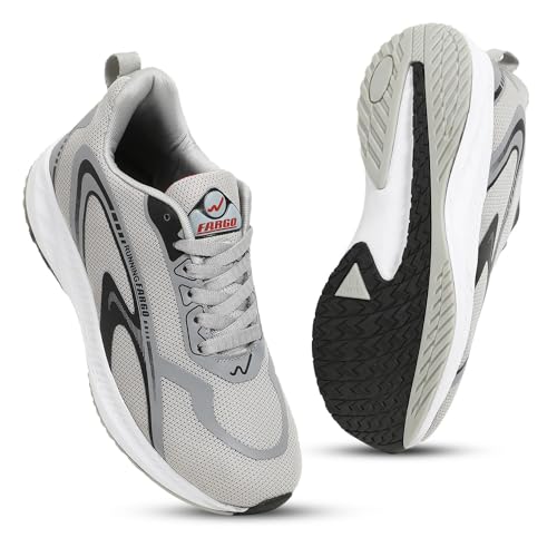 Image of FARGO Men's Spark Fylon Sole Memory Foam Patawa Running Sports Walking Shoes, Gym Shoes | Lightweight & Comfortable Lace-Up Shoes for Mens and Boys