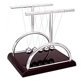 【Regalo perfecto】 El Newton's Cradle Balance es un regalo interesante para sus amigos, familiares e hijos. Una cuna con cuna puede explicar el conocimiento físico de su hijo y la historia de Newton, y también puede ayudarlo a explorar los misterios de las ciencias naturales.