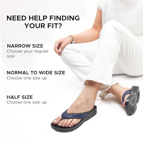 Image of AEROTHOTIC Comfortable Arch Support Flip Flops for Women Orthotic Sandals