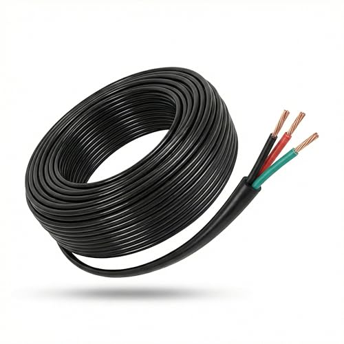 Image of Drumstone 3 Core 2.5 Sqmm Pure Copper Electrical Wire, Flame Retardant Flexible Power Cable for AC, Geyser, Inverter, Power Sockets, Home Wiring & Industrial Electrical Applications