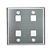 Leviton 43080-2S4 4PORT DG QP WP STAINLESS STEEL