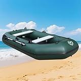 Pounjsd Gommoni gonfiabili a Remi –230×128cm – kayak gonfiabile 4 posti –Gommone per Adulti–Compatibile con Motore Wave Imbarcazione da diporto Barca a Remi – Barca da Pesca – canotto gonfiabile