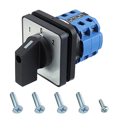 SIGANDG Commutateur de transfert 20A/660V came rotative de commande à 8 bornes 3 positions SZW26-20/D202.2