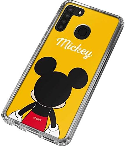 Skinit Clear Phone Case Compatible with Galaxy A21 - Officially Licensed Disney Mickey Mouse Backwards Design