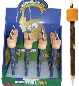 Roasted Marshmallow on Branch Collectible Ball-Point Pen, 6-inch (1-pc)