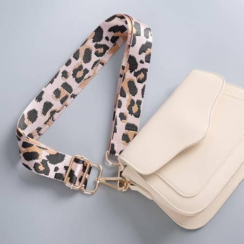 Image of chushui Leopard Print Purse Strap for Women,Adjustable Crossbody Bag Strap
