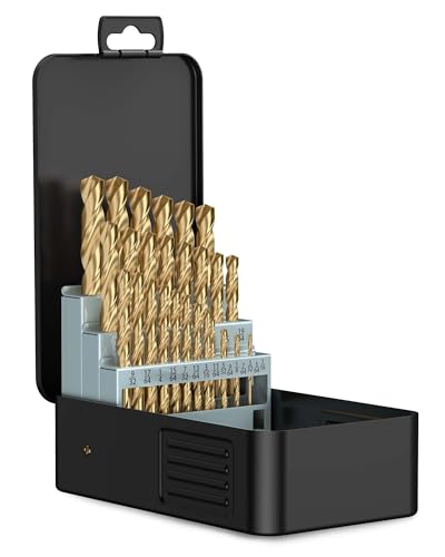 Lichamp 29Pcs High-Speed Steel Drill Bits