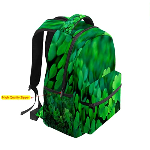 Girls Backpack For Teen Kid Lightweight Travel School Bag Four Leaf Clover St. Patrick Casual Daypack Laptop Backpacks For Men Women #TOP2