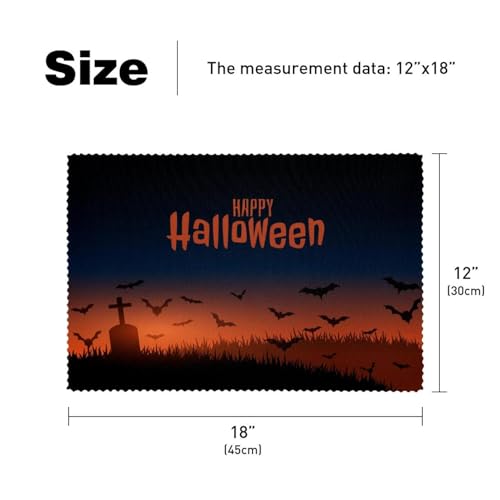 Sets de table Halloween lavables pour protéger la table des enfants - 6