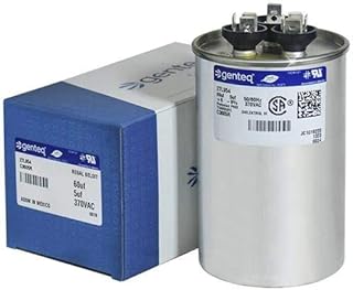 97F9816-60 + 5 uf MFD 370 Volt VAC - GE Round Dual Run Capacitor Upgrade