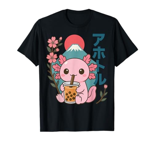 Axolotl Milk Tea Boba Camiseta