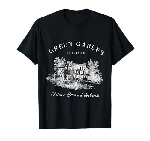 Green Gables Prince Edward Island Est 1908 Book Lover T-Shirt