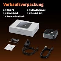 DreamQuest Mini PC mit AMD Ryzen 5 7430U 16 GB DDR4 + 512 GB SSD (Aufrüstbar, Kein LPDDR) | Windows 11 Pro WiFi 6 & 4K Triple-Display (3 Monitore) Leiser Mini Computer für Home-Office & Gaming – Ansicht 8