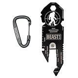 BEAST (Bigfoot Expedition and Survival Tool) Multi-Tool & Bottle Opener, Bigfoot gift for fans of Sasquatch, Yeti, Camping, Hiking - With Screwdriver, Wrench, Carabiner, Box Opener (BEAST 2.0)