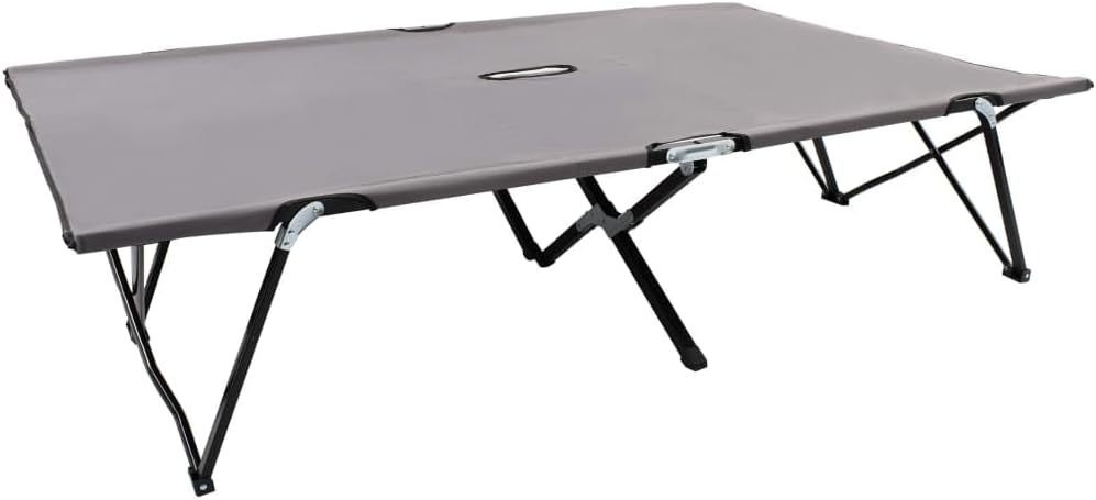 Two Person Folding Sun Lounger,Comfortable Loungers,Patio Lounge Chair,Napping Loungers,Garden Lounger,Backyard Chaise,for Garden,Porch,Park,Front Door,Pools,Gray Steel