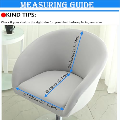 Housse de chaise extensible et lavable pour tabourets à accoudoir