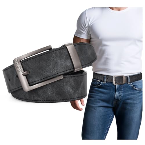 BELTROAD Mens Belts for Jeans Soft Comfortable & Lightweight PU Leather Work Belts for Men Dress Casual Belt for Daily Work