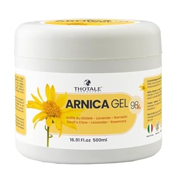 Arnica per cavalli uso umano e Artiglio del Diavolo 500 ml, Gel Extra Forte 98%, crema per massaggi a muscoli e articolazioni, effetto freddo, non irrita, non arrossa, non unge, 100% Made in Italy