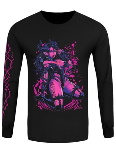 Kat T-shirt à manches longues Noir pour vos sorties urbaines et soirées concerts
