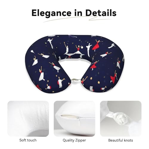 Almohada de Viaje de Espuma viscoelástica Negra miniatura 4