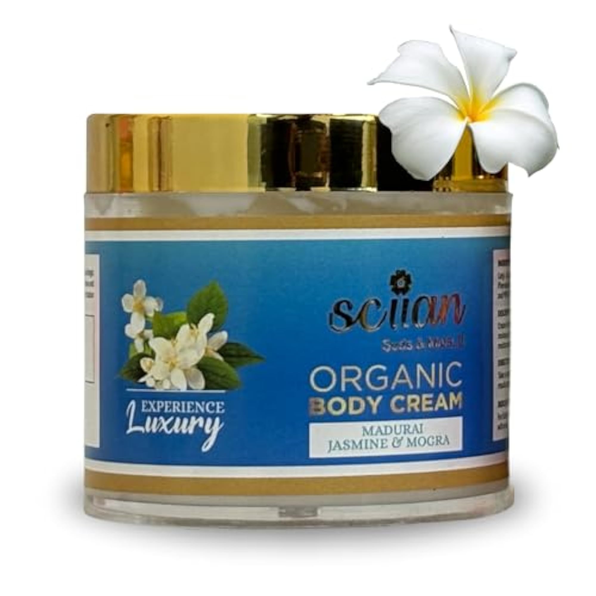 Madurai Jasmine & Mogra Body Cream for Women, Deep Moisturizing